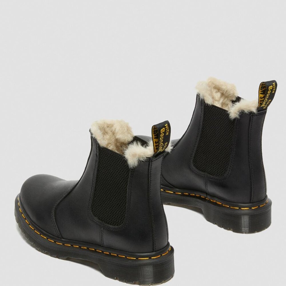 Dr. Martens Women's Leonore Faux Fur Lined Chelsea Boots - Picture 12 of 13